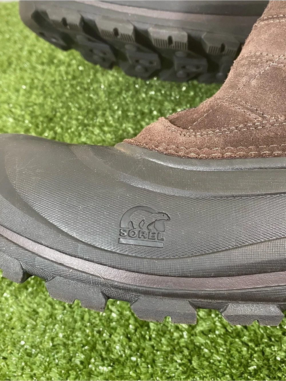 Sorel Cold Mountain Thinsulate Boots Mens Size 13 Brown Zip Duck Waterproof